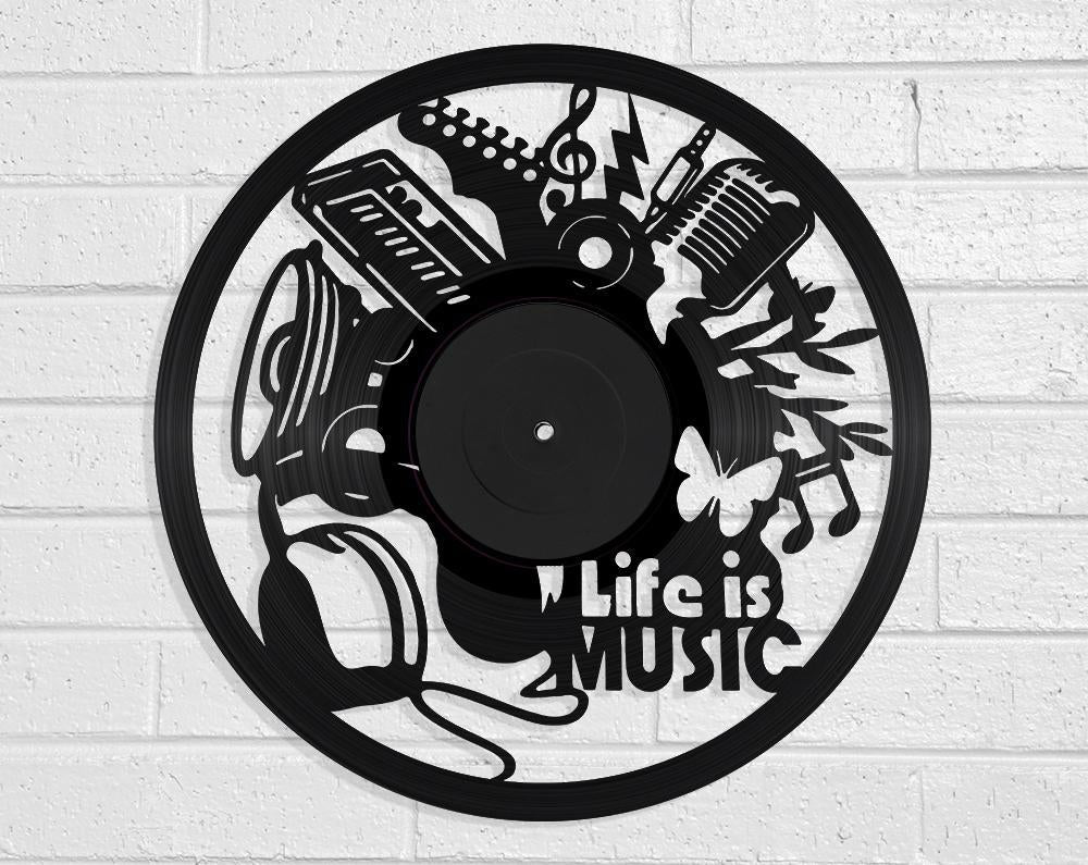 Life Is Music - revamped-records - vinyl-record-art - nz-made