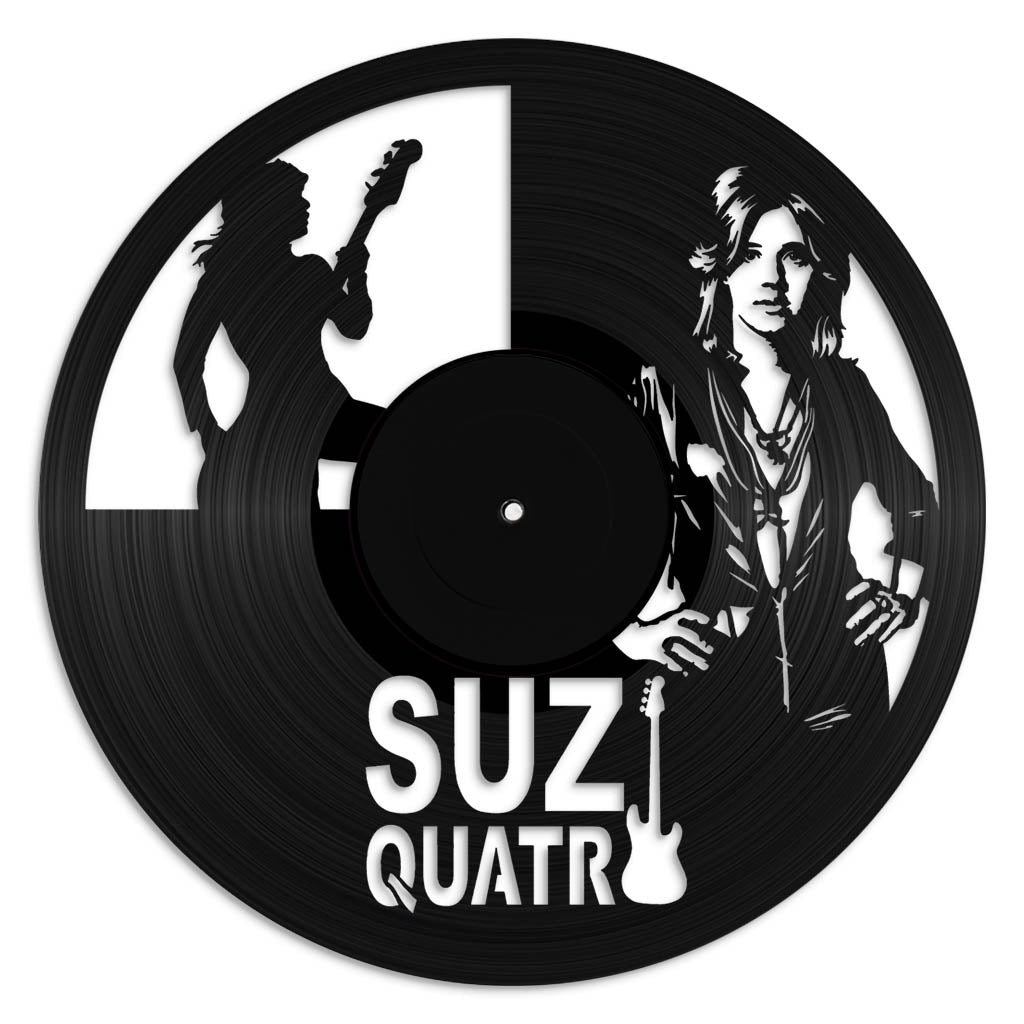 Suzi Quatro record wall art made from vinyl lp