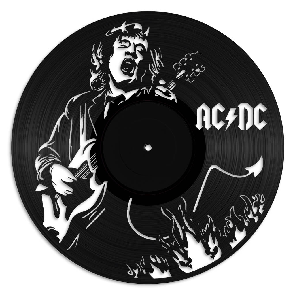 AC/DC music wall art vinyl record design
