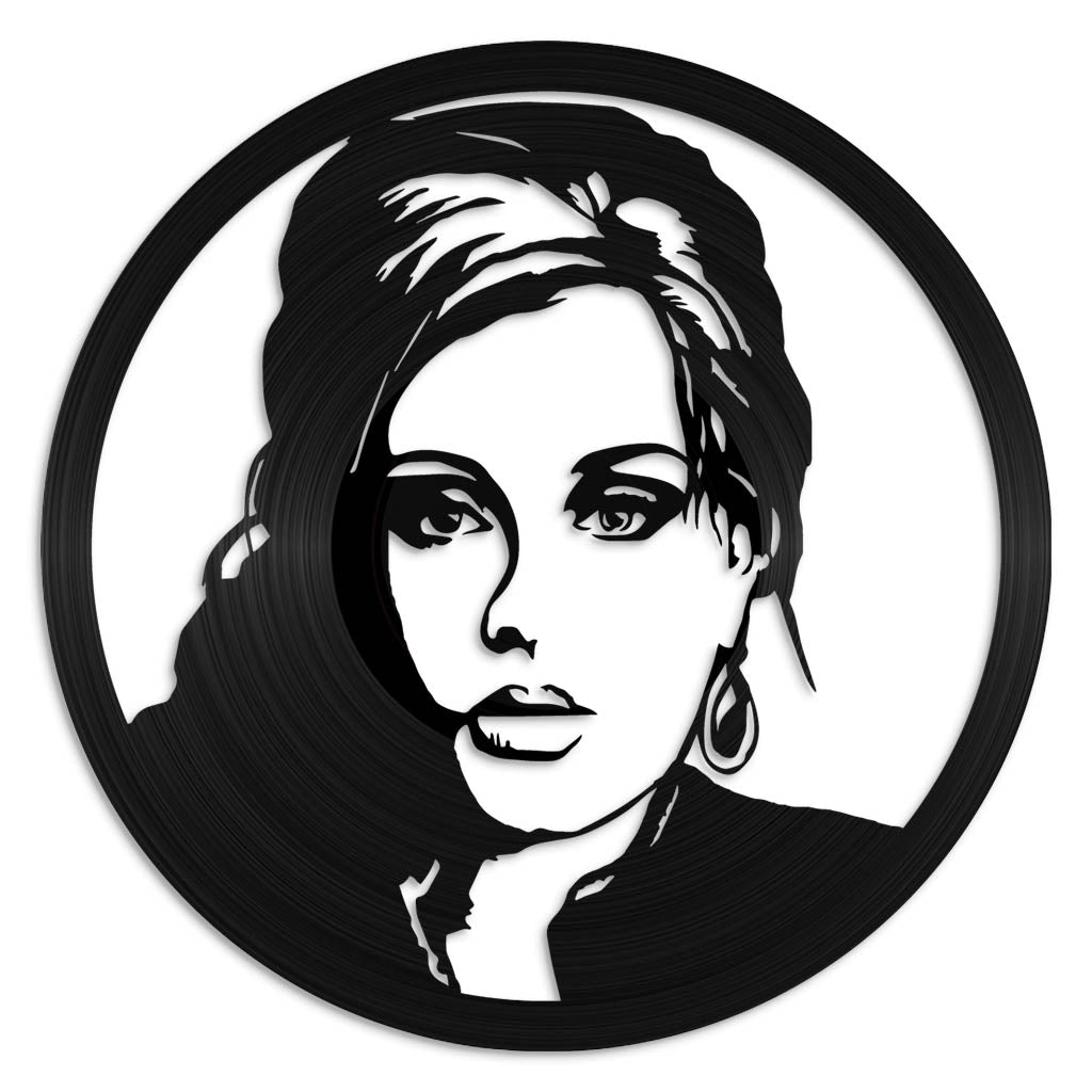 Adele record wall art made from vinyl lp