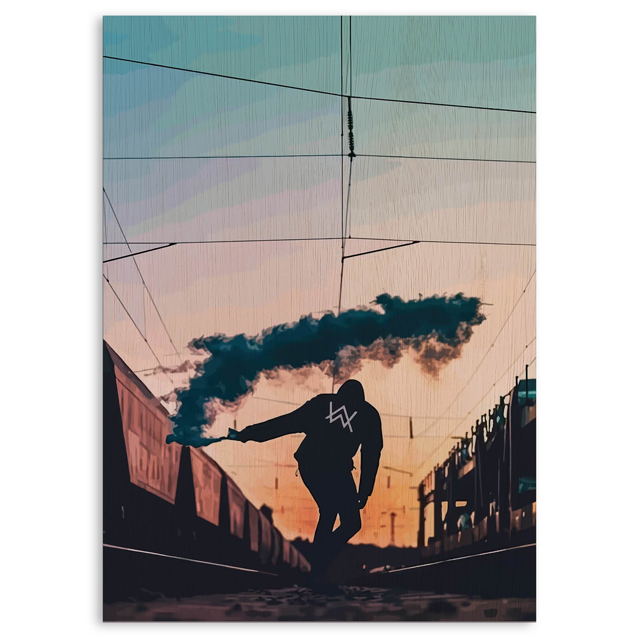 Alan Walker · Wood Print