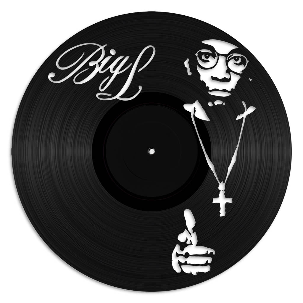 Big L music wall art vinyl record design