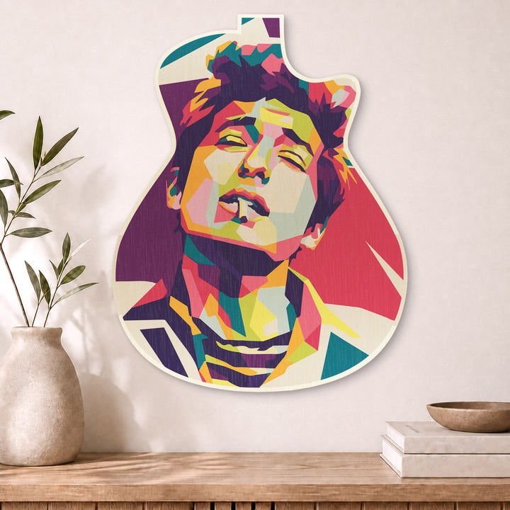 Bob Dylan · Guitar Wall Art