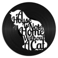 Cat Home - revamped-records - vinyl-record-art - nz-made