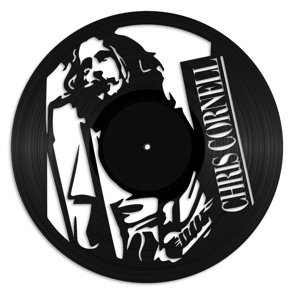 Chris Cornell record wall art made from vinyl lp