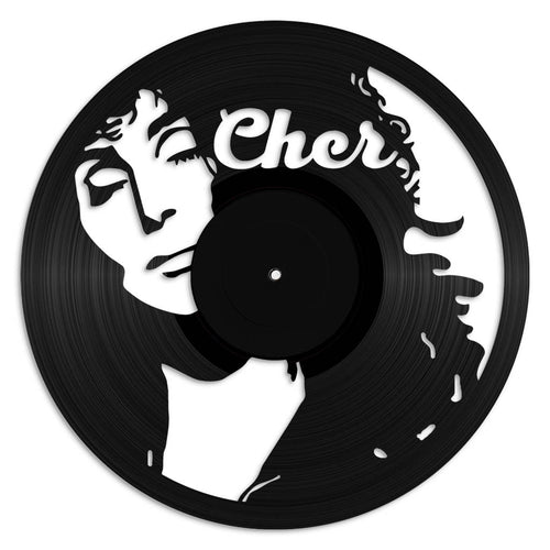 Cher record wall art made from vinyl lp