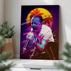 Chester Bennington Retro · Wood Print