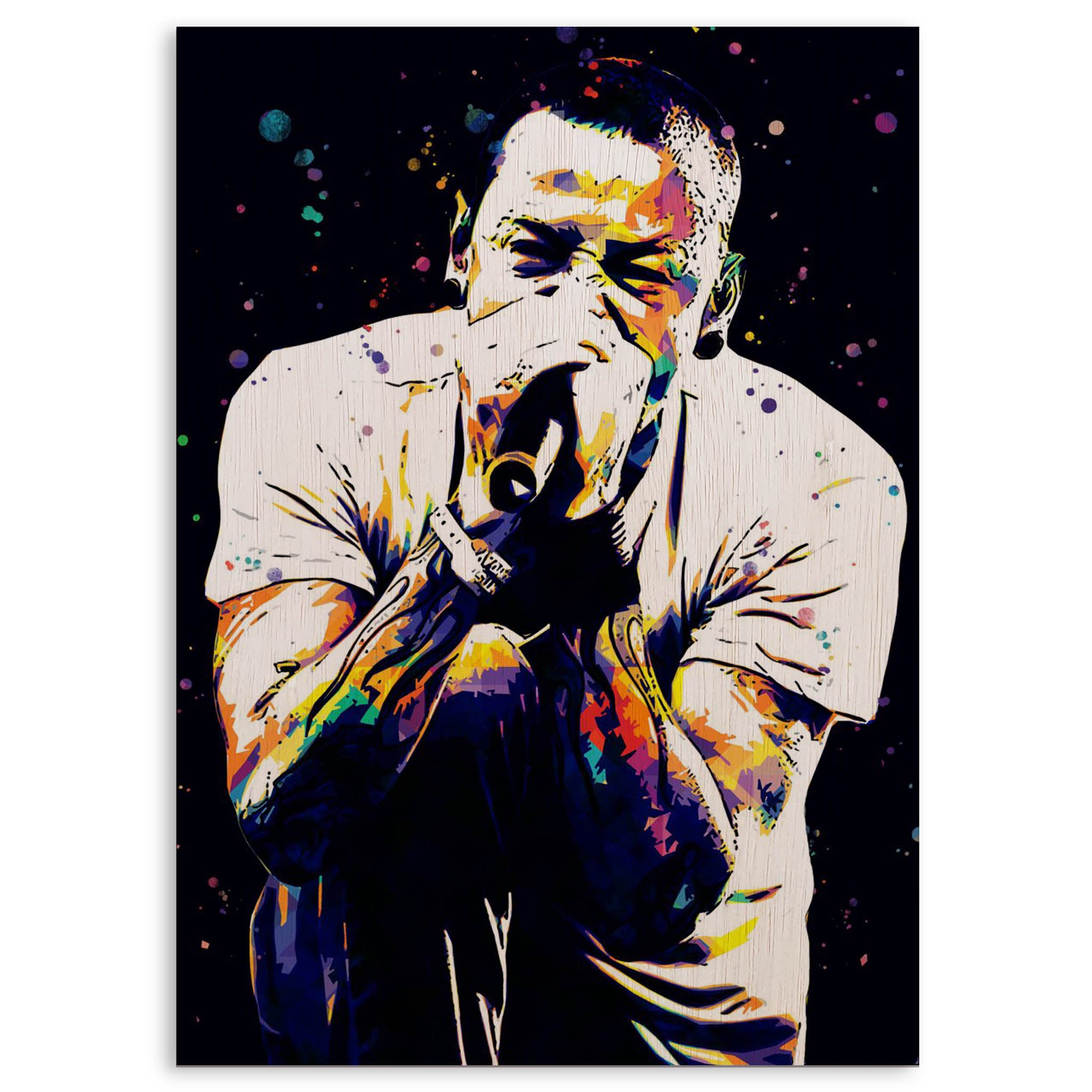 Chester Bennington · Wood Print