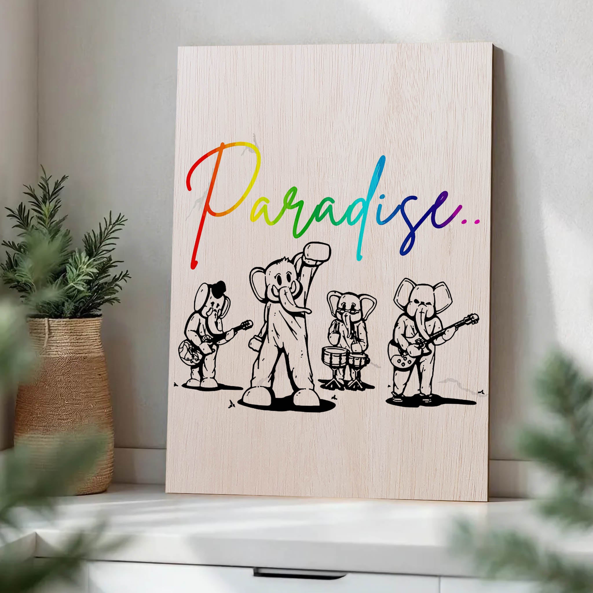 Coldplay Paradise · Wood Print