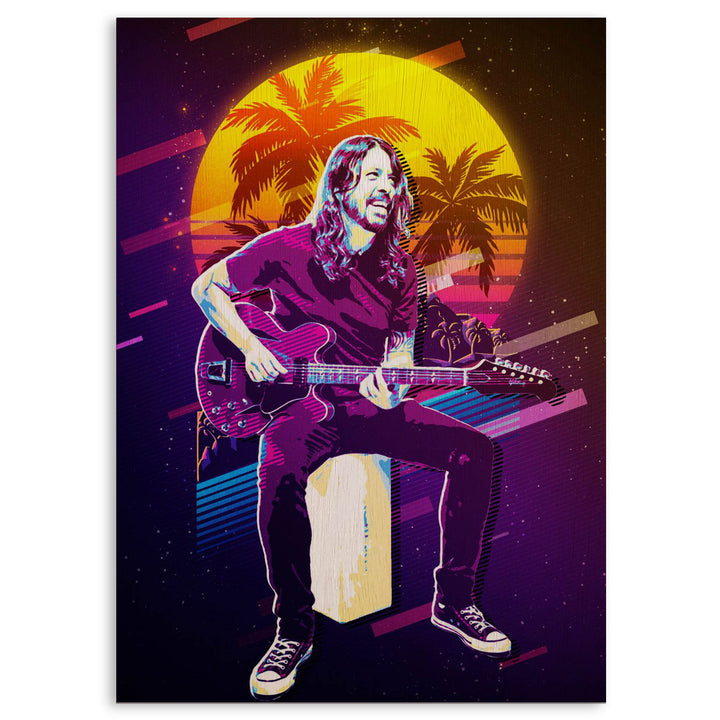 Dave Grohl · Wood Print