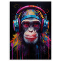 DJ Monkey · Wood Print