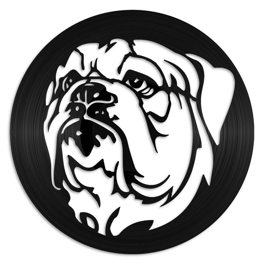 Bulldog - revamped-records - vinyl-record-art - nz-made