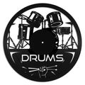 Drums vinyl record art wall hanging