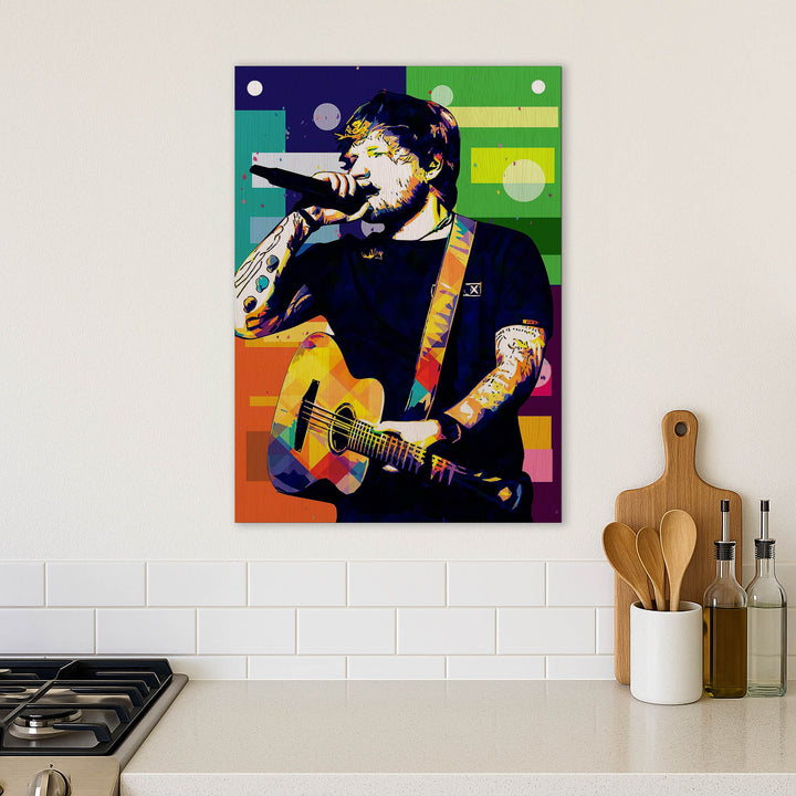 Ed Sheeran · Wood Print