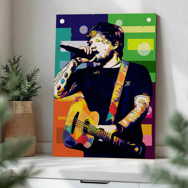 Ed Sheeran · Wood Print