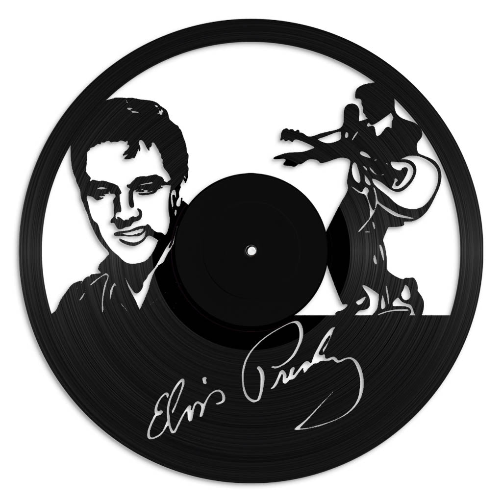 Elvis vinyl record art wall hanging