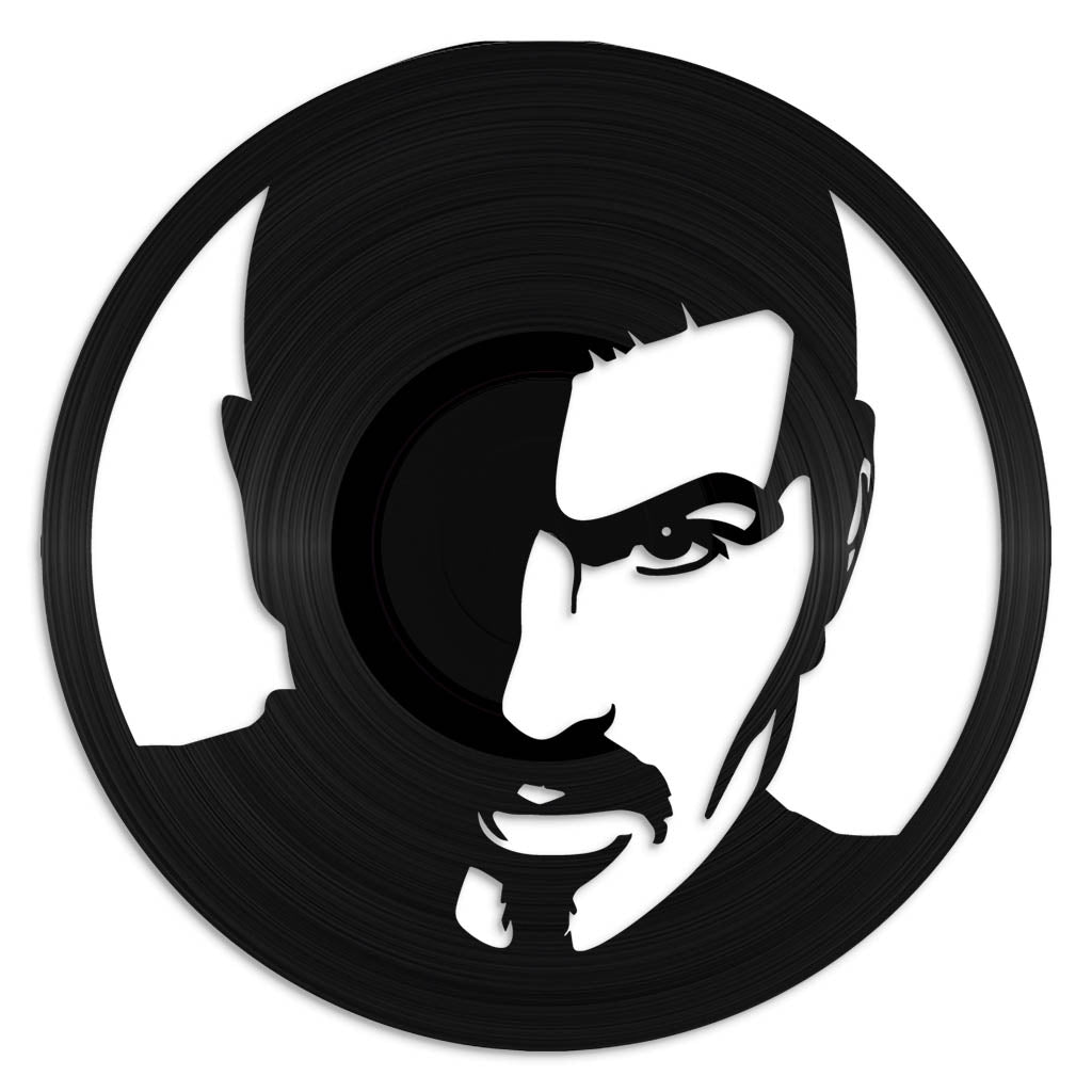 George Michael vinyl record art wall hanging