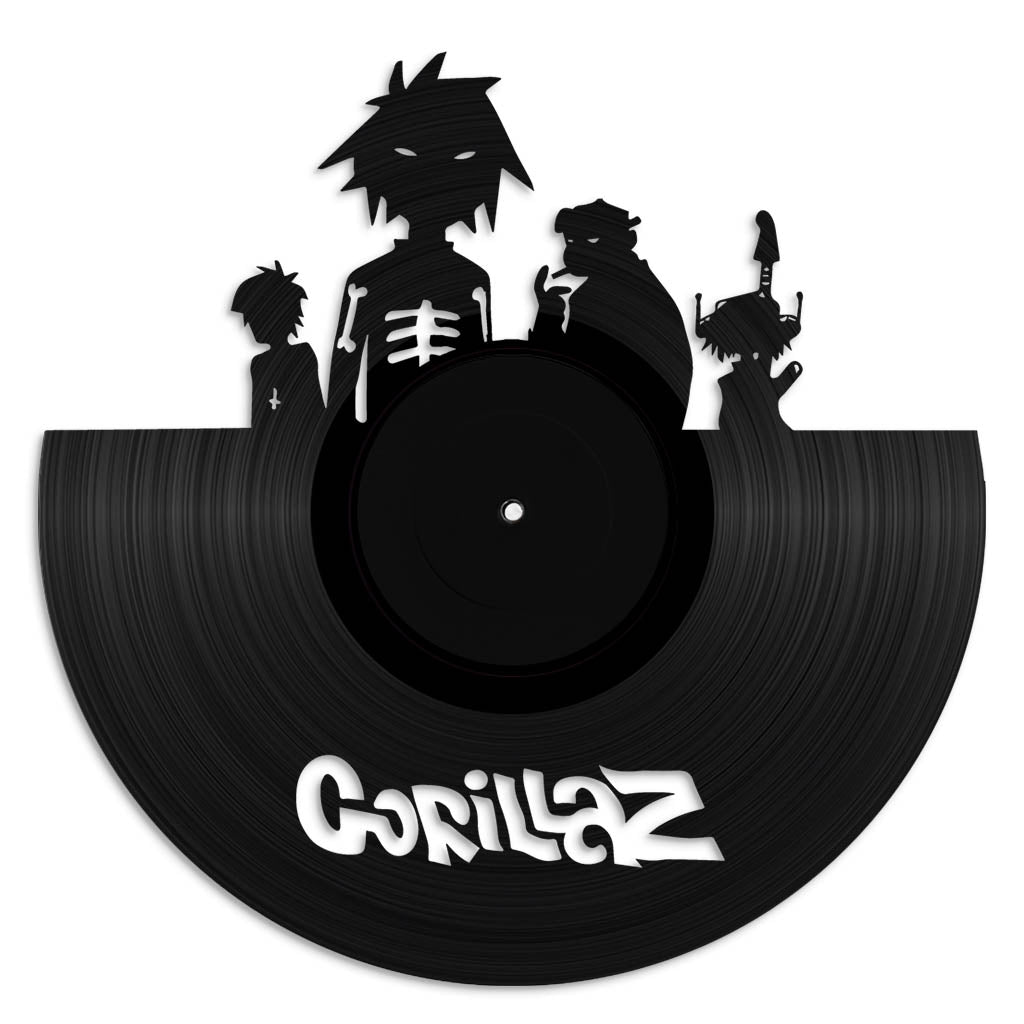 Gorillaz music wall art vinyl record design