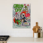 Green Day · Wood Print