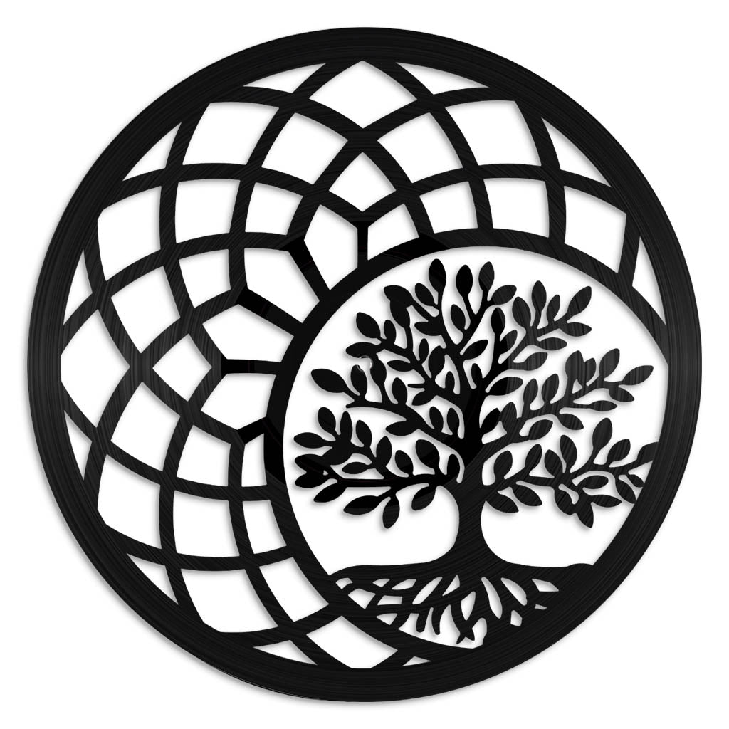 Geometric Tree of Life - revamped-records - vinyl-record-art - nz-made