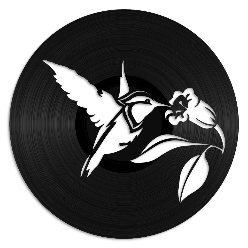 Hummingbird - revamped-records - vinyl-record-art - nz-made