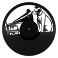 His Masters Voice record wall art made from vinyl lp