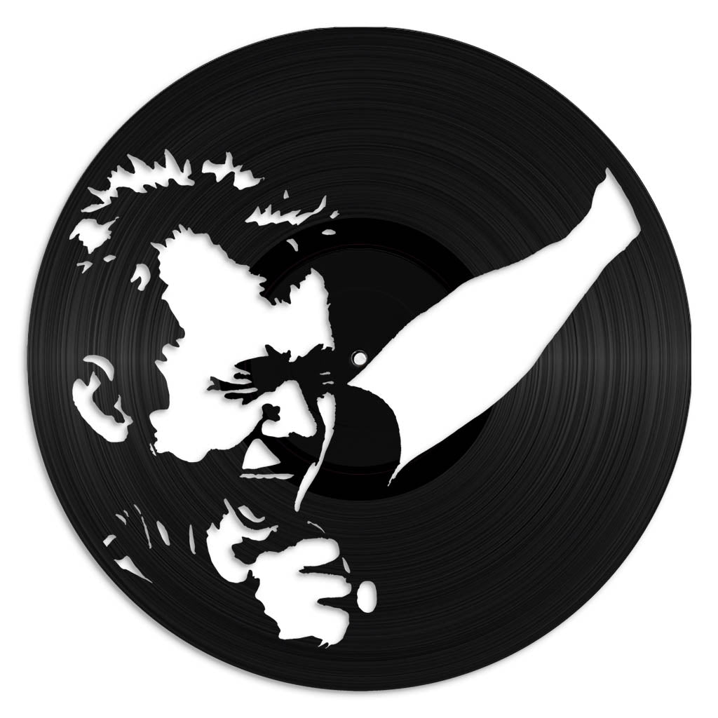 Jimmy Barnes record wall art made from vinyl lp
