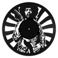 Jimi Hendrix vinyl record art wall hanging