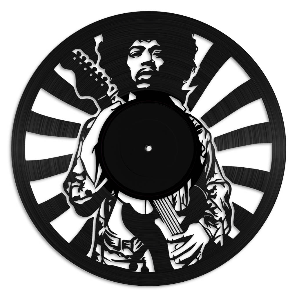 Jimi Hendrix vinyl record art wall hanging