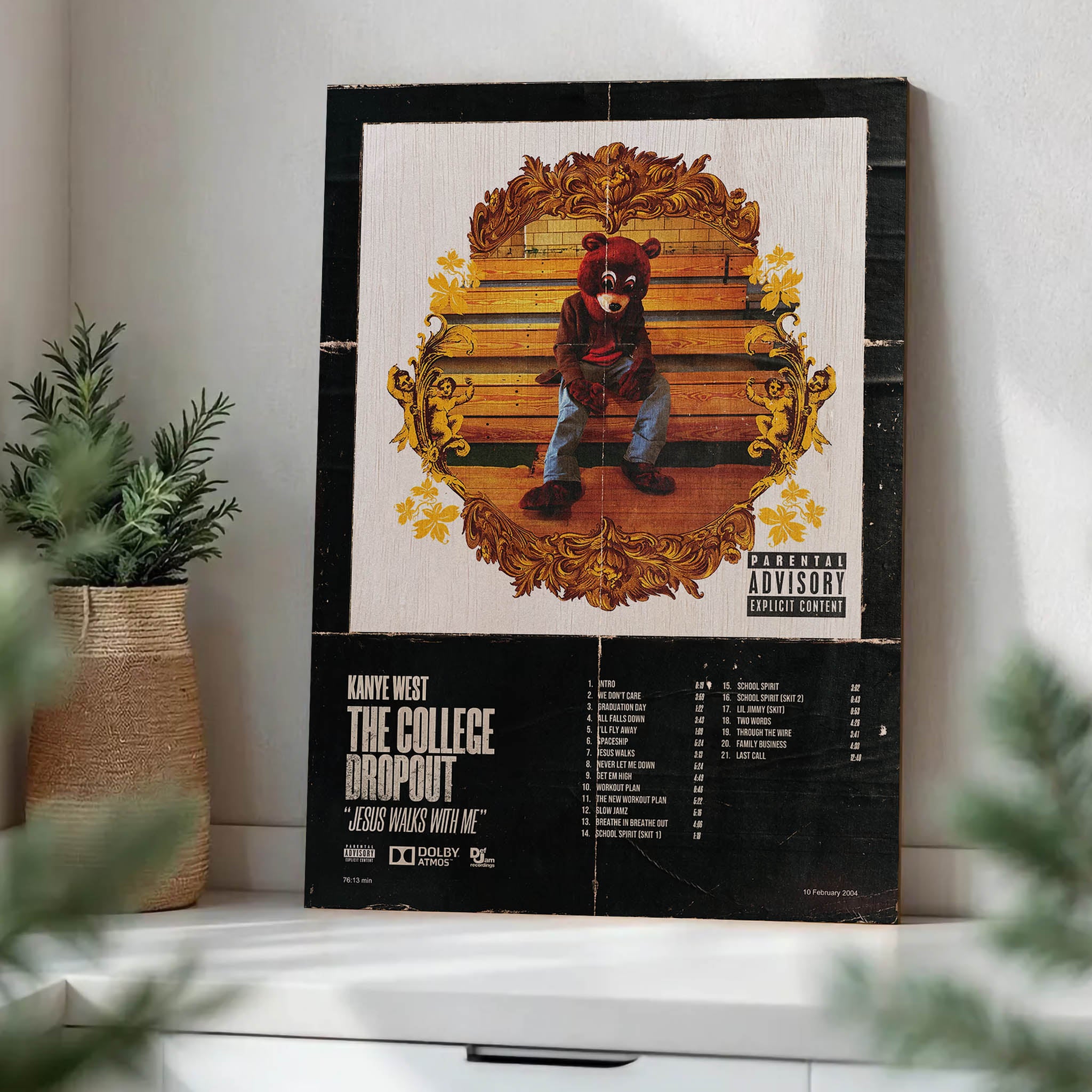 Kanye West College Dropout · Wood Print