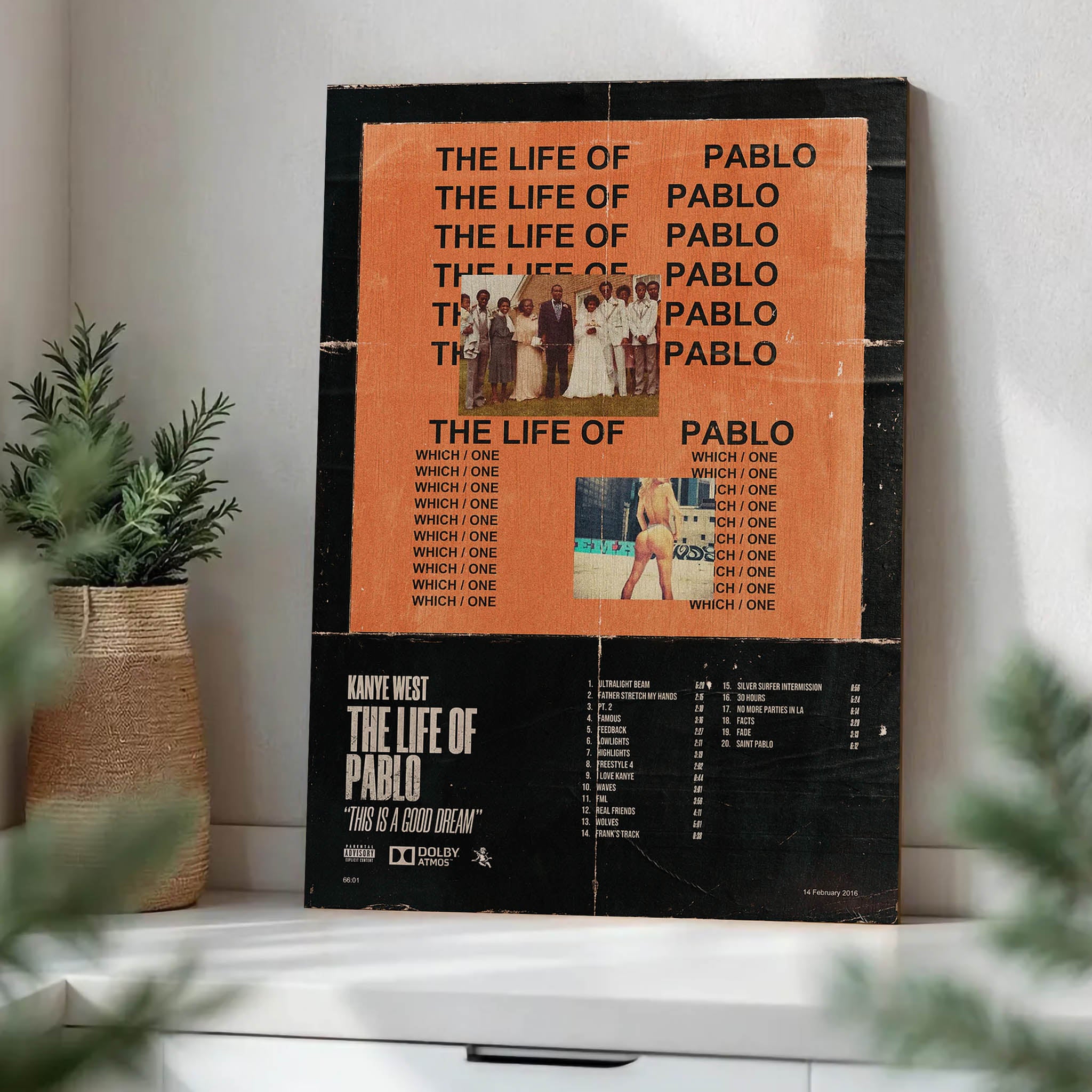 Kanye West the Life of Pablo · Wood Print