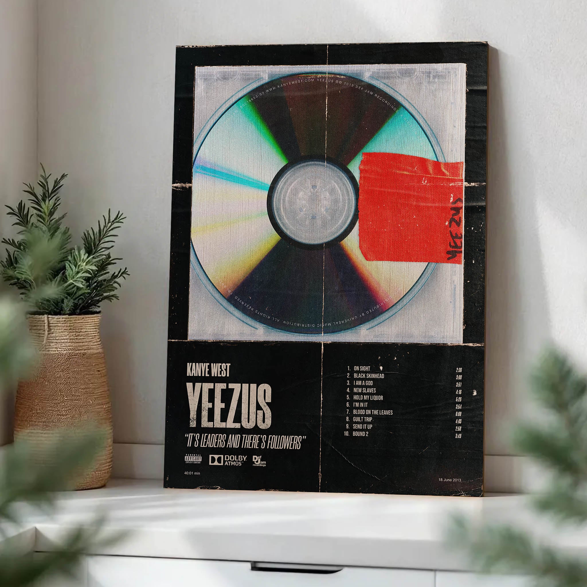 Kanye West Yeezus · Wood Print