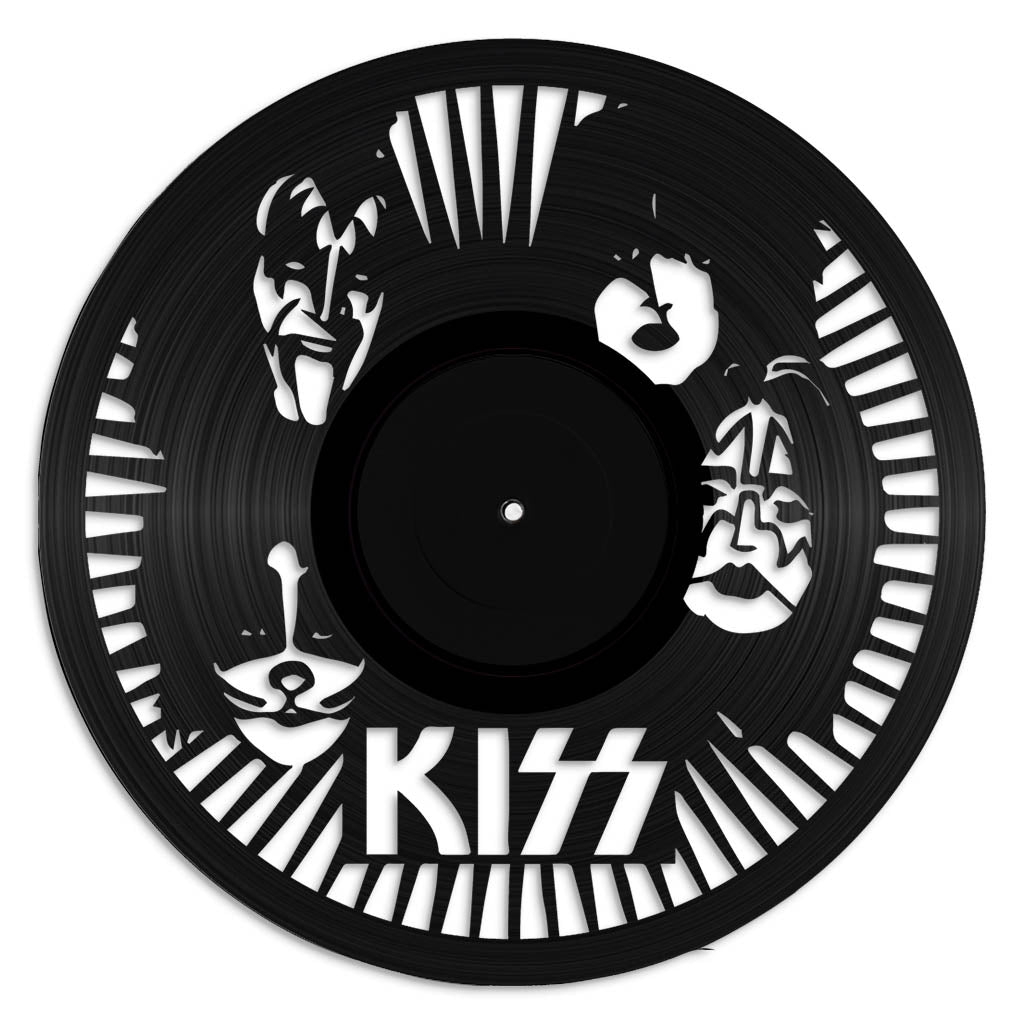 KISS music wall art vinyl record design