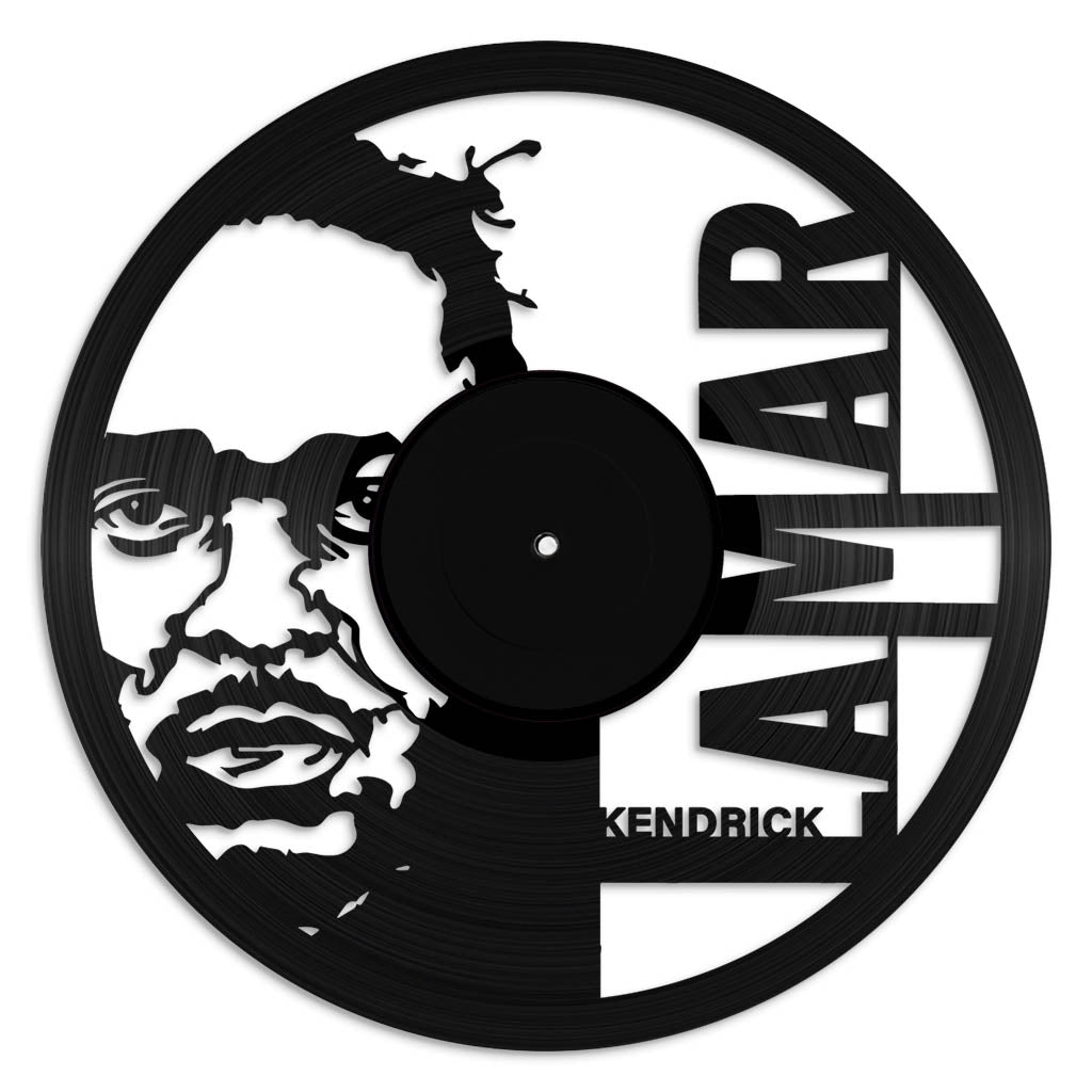 Kendrick Lamar record wall art made from vinyl lp