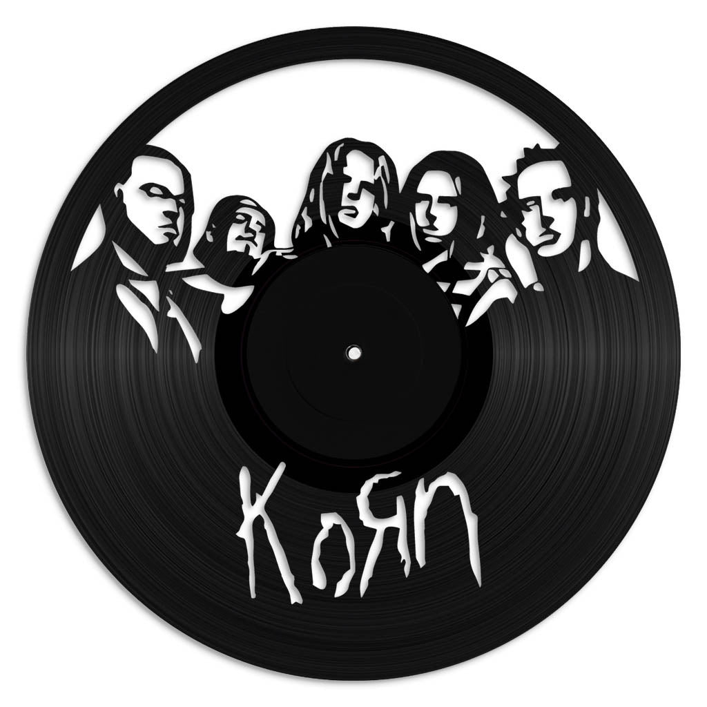 Korn record wall art made from vinyl lp