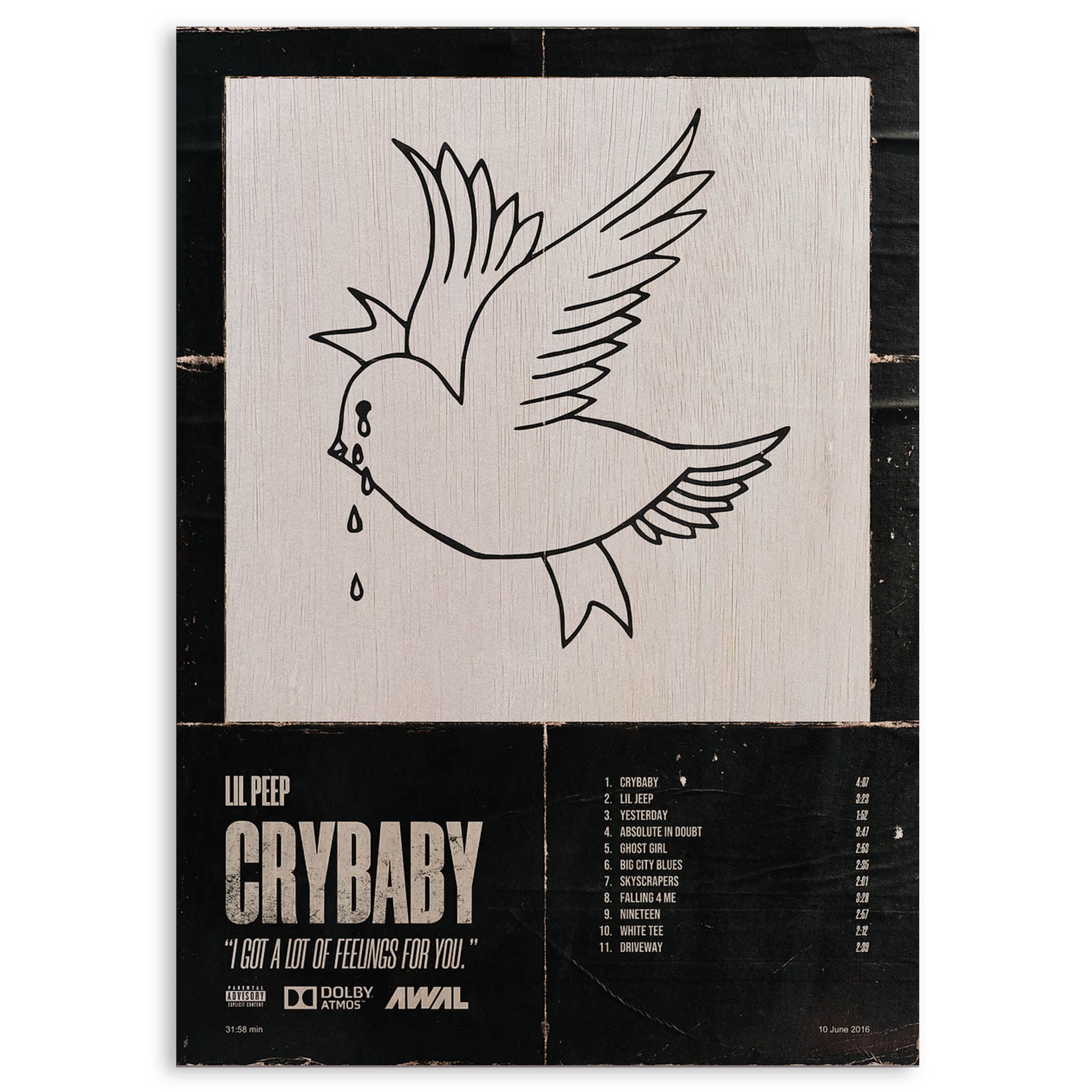 Lil Peep · Wood Print