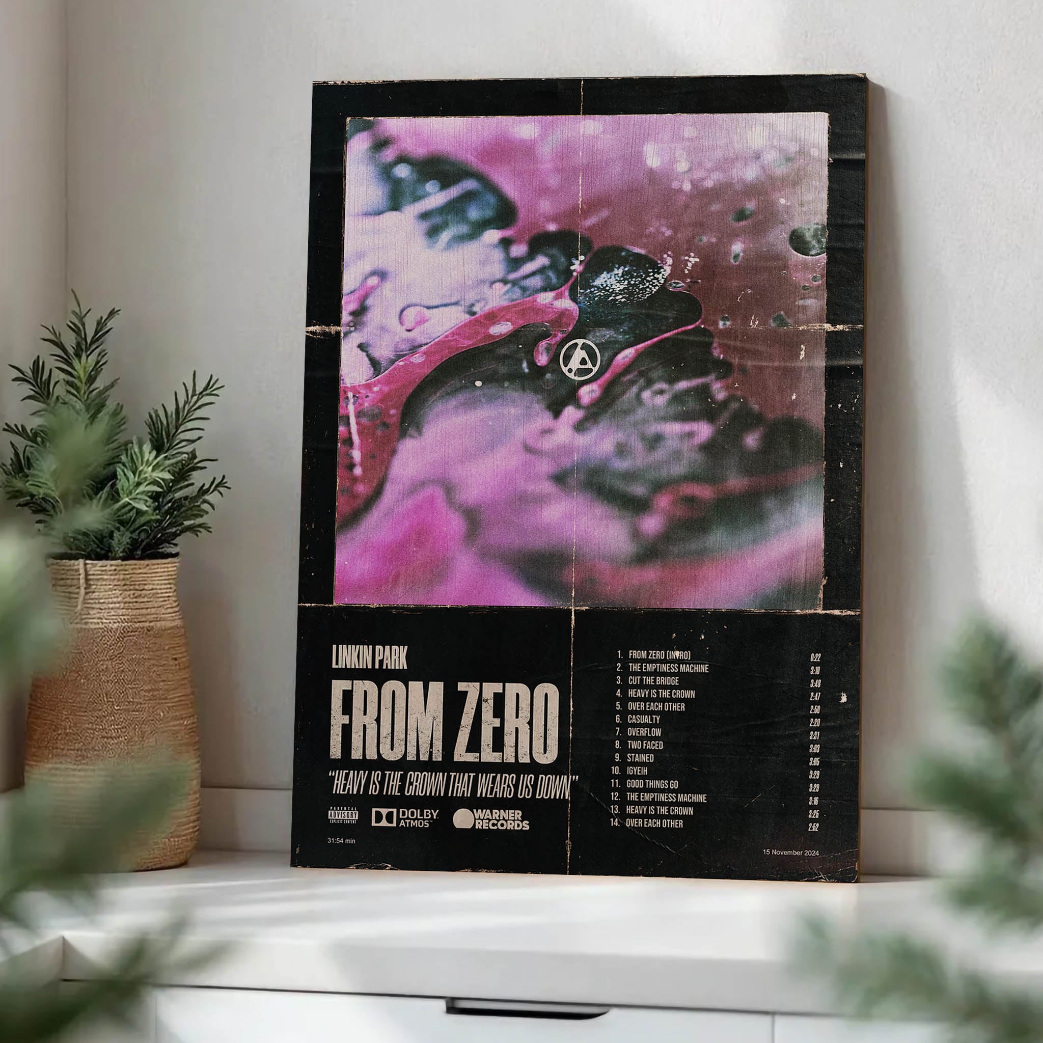 Linkin Park From Zero · Wood Print
