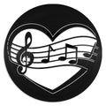 Love Music vinyl record art wall hanging