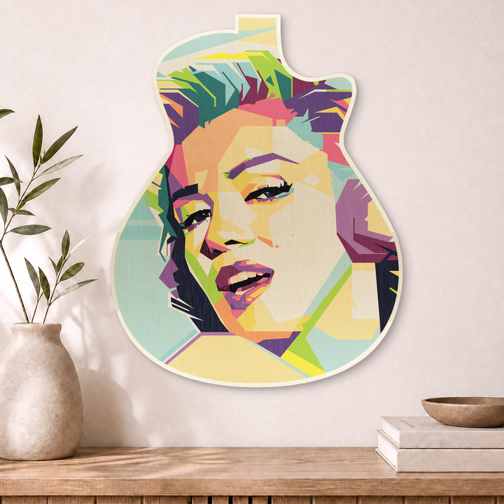 Marilyn Monroe · Guitar Wall Art