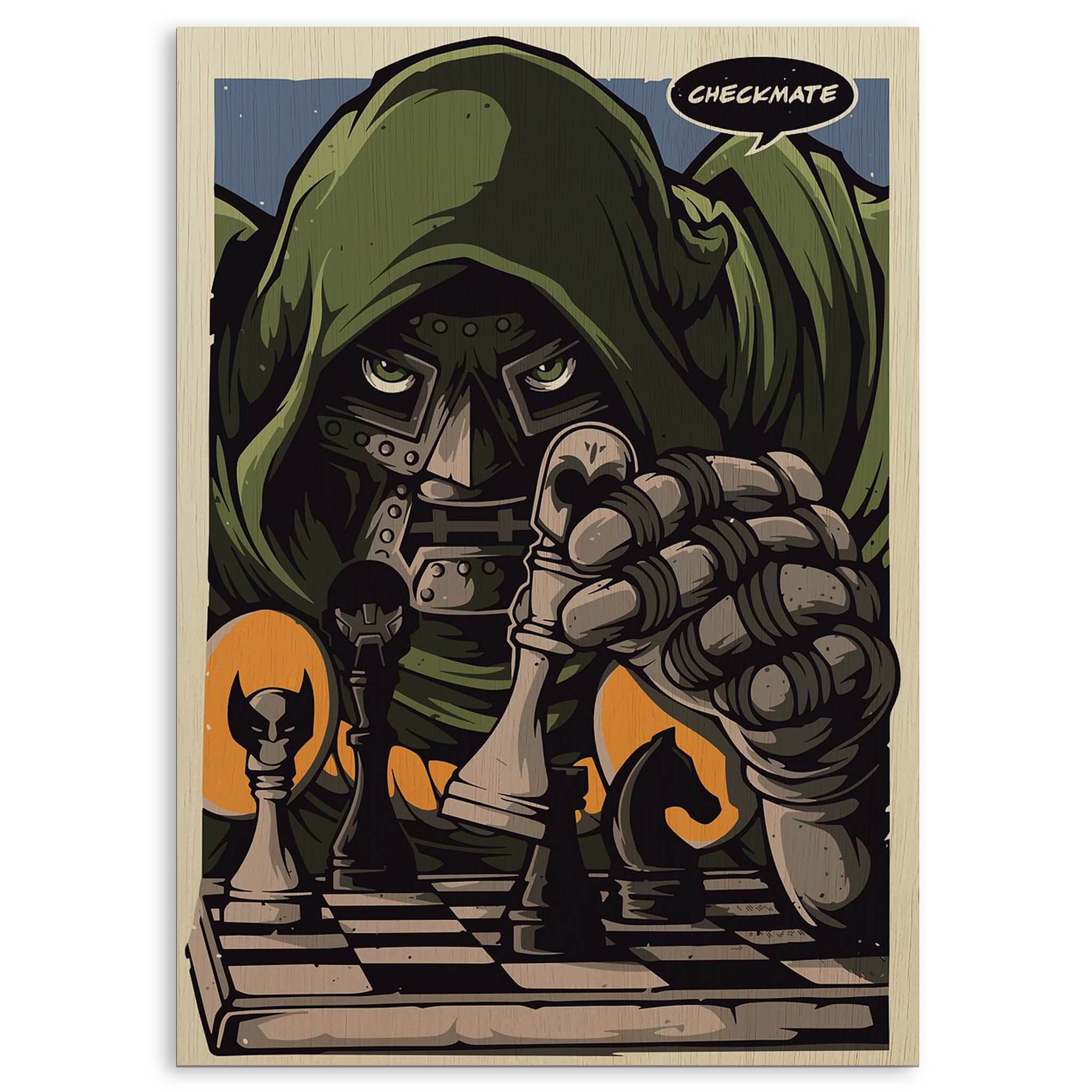 MF DOOM · Wood Print
