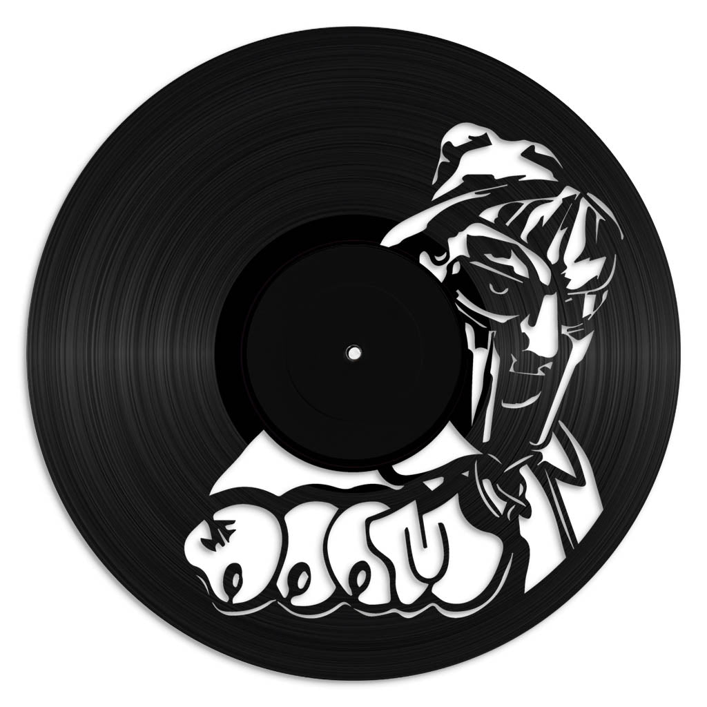 MF Doom record wall art made from vinyl lp