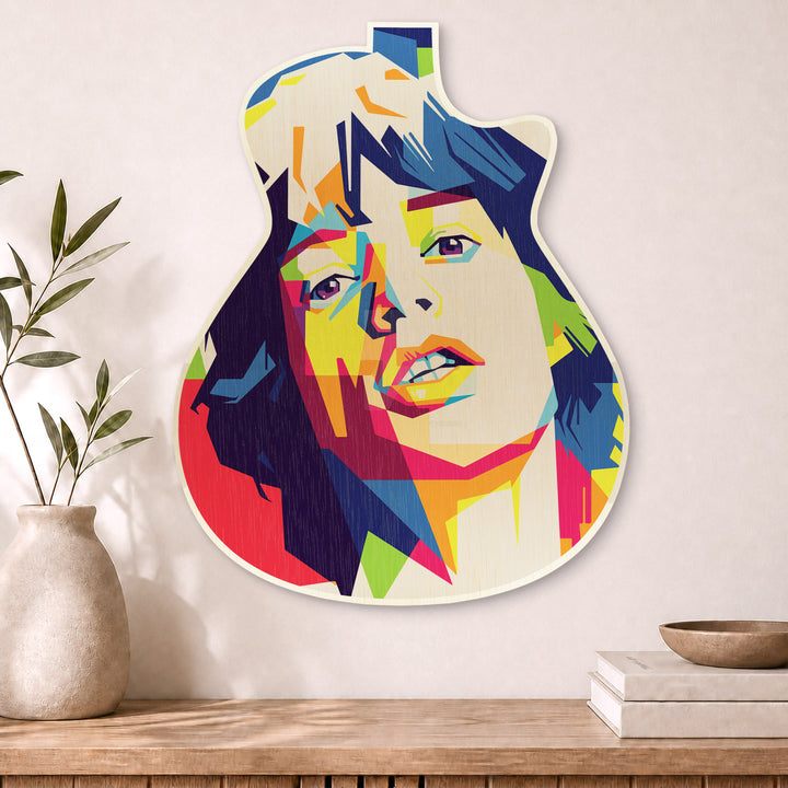 Mick Jagger · Guitar Wall Art