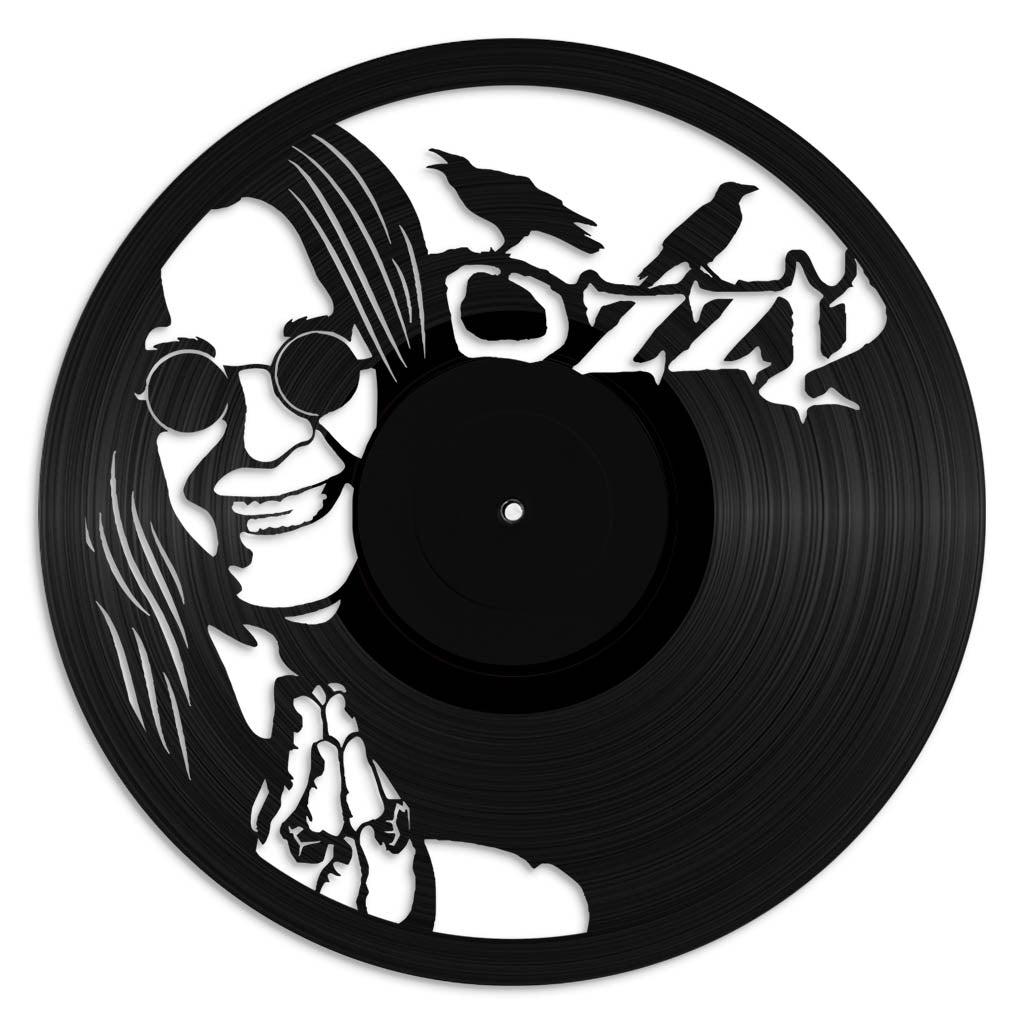 Ozzy Osbourne record wall art made from vinyl lp