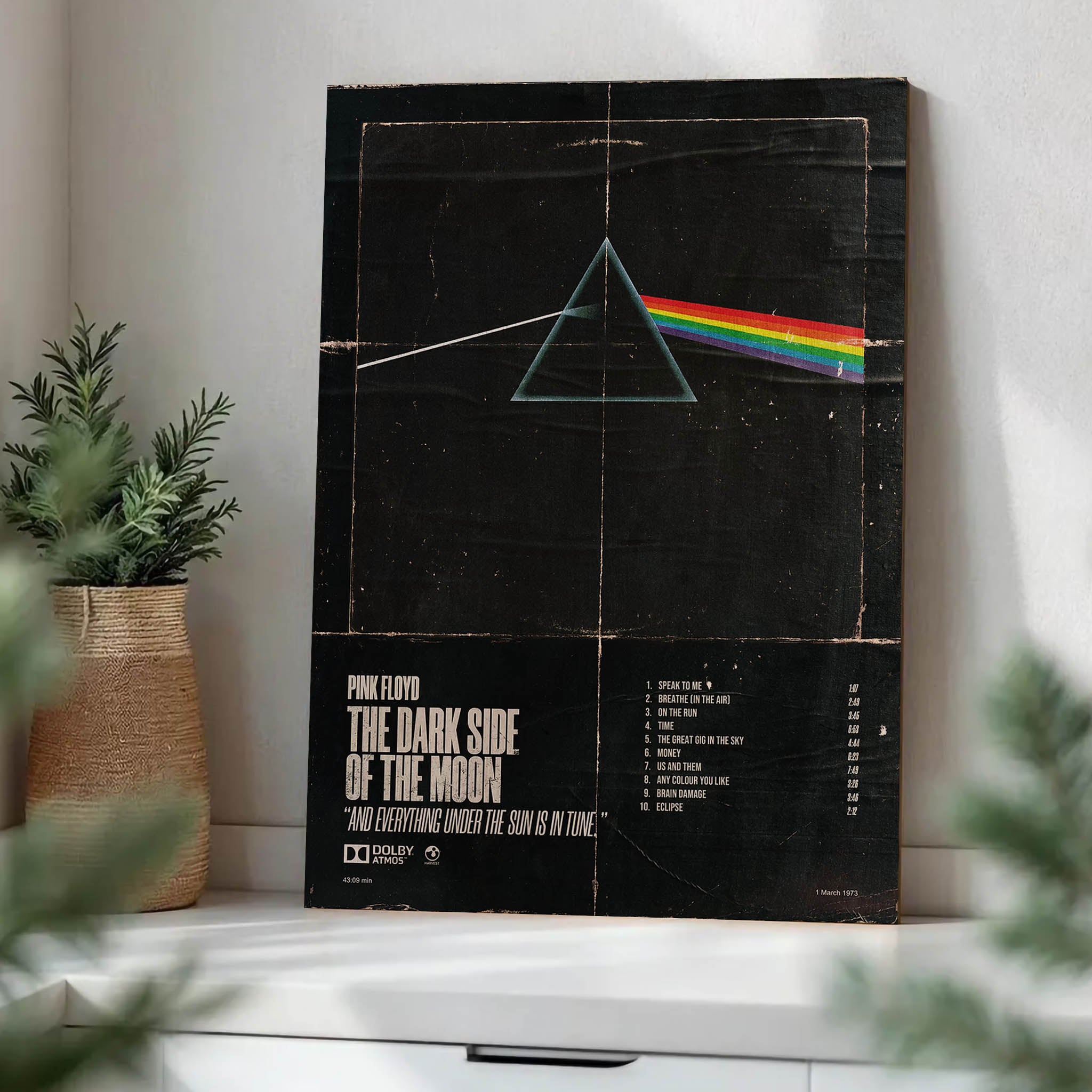 Pink Floyd Dark Side of the Moon · Wood Print