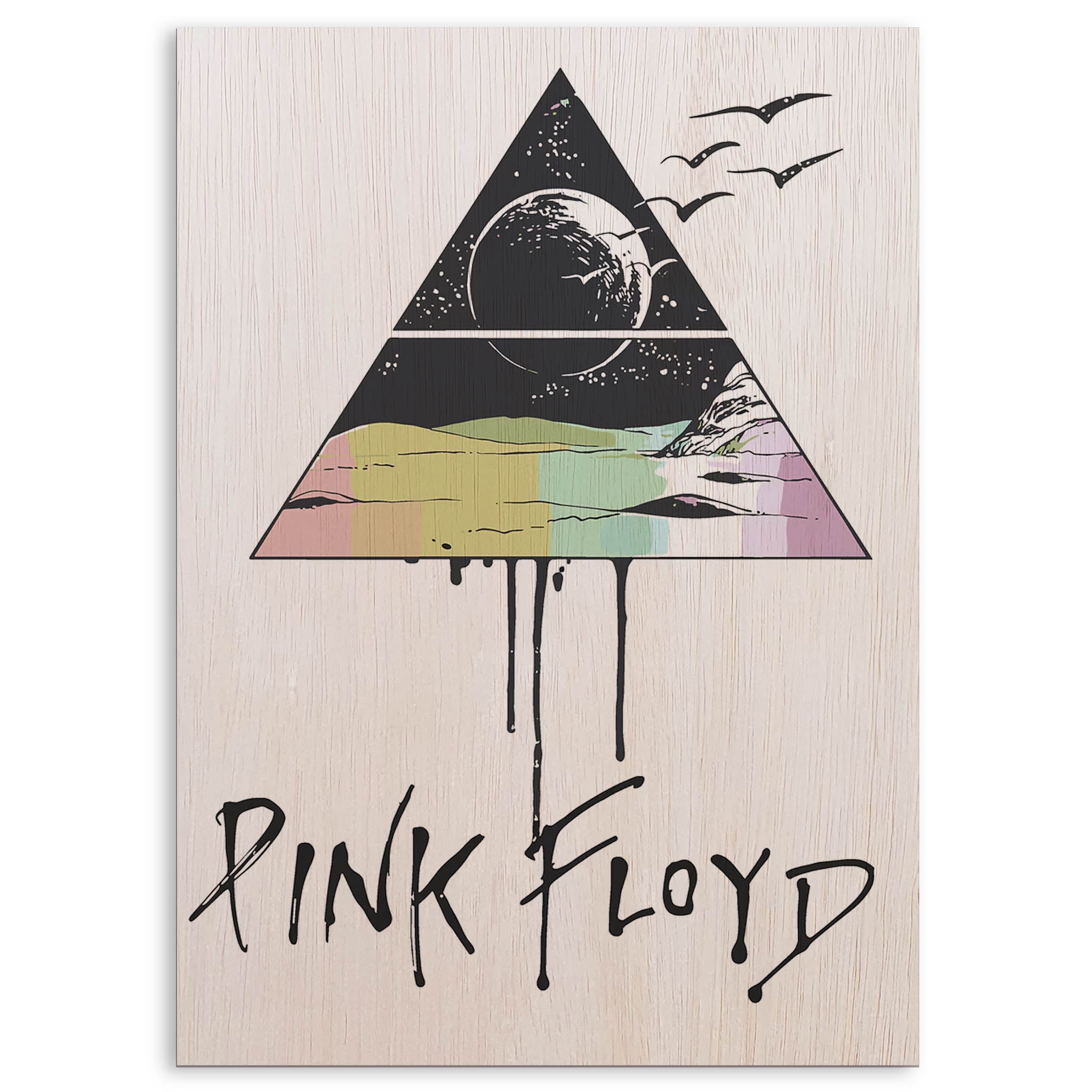 Pink Floyd · Wood Print
