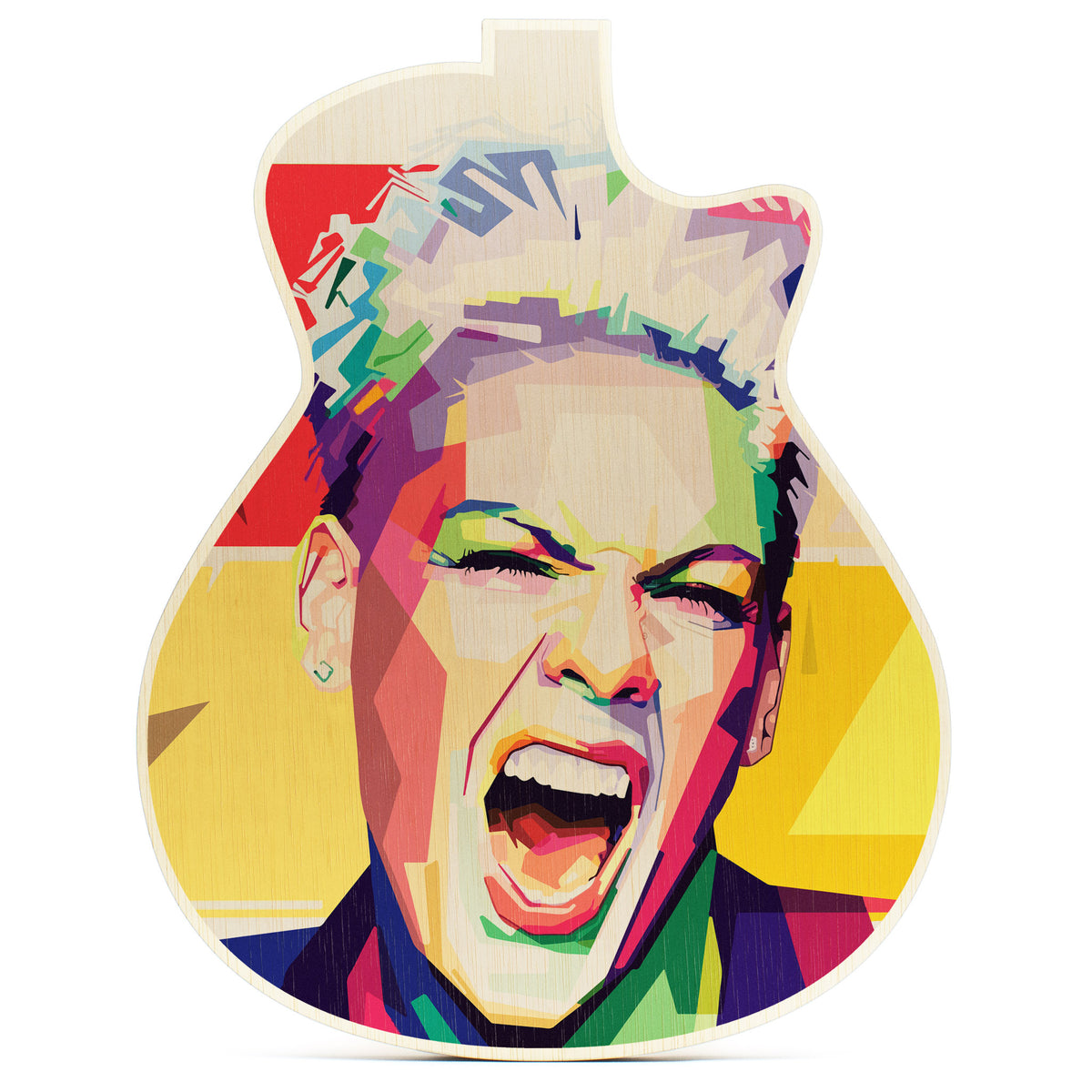 Pink · Guitar Wall Art