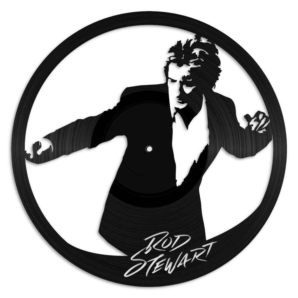 Rod Stewart record wall art made from vinyl lp
