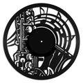 Saxophone vinyl record art wall hanging