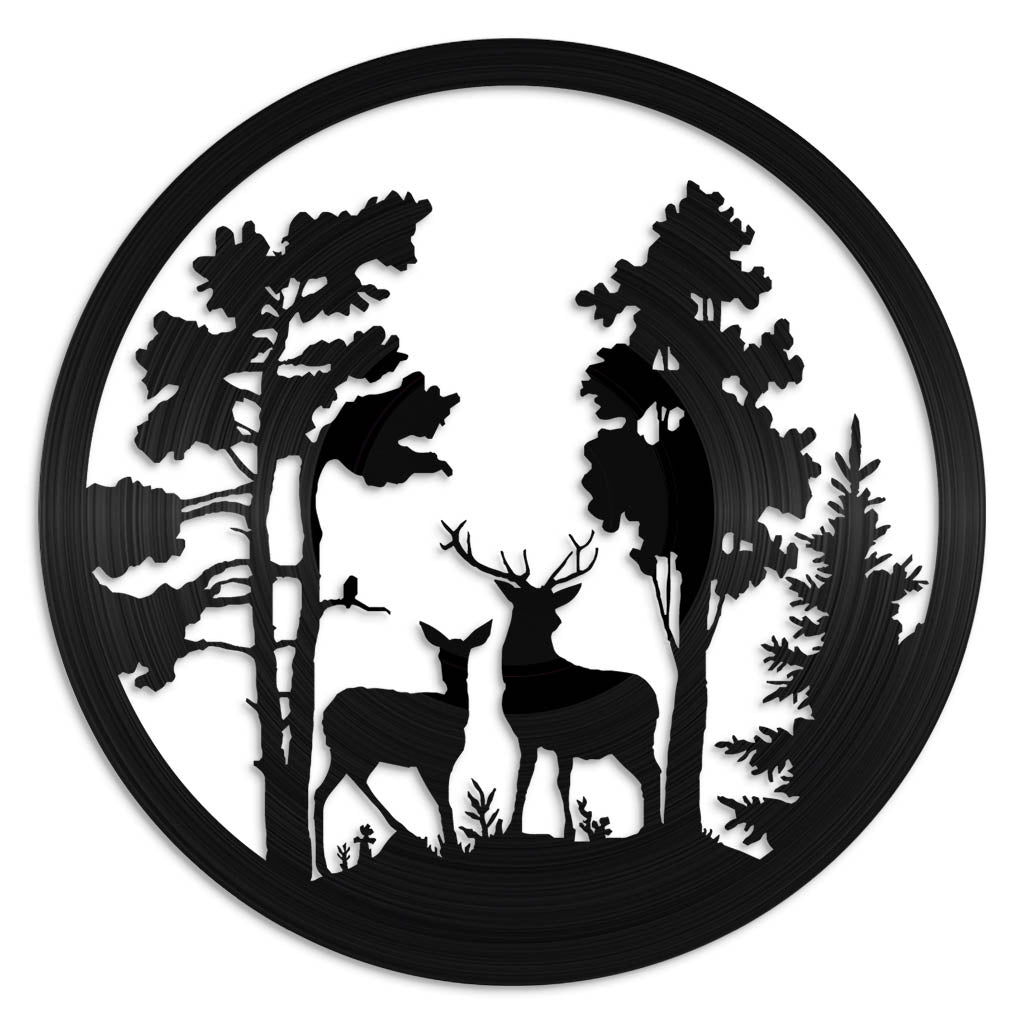 Stag and Doe - revamped-records - vinyl-record-art - nz-made