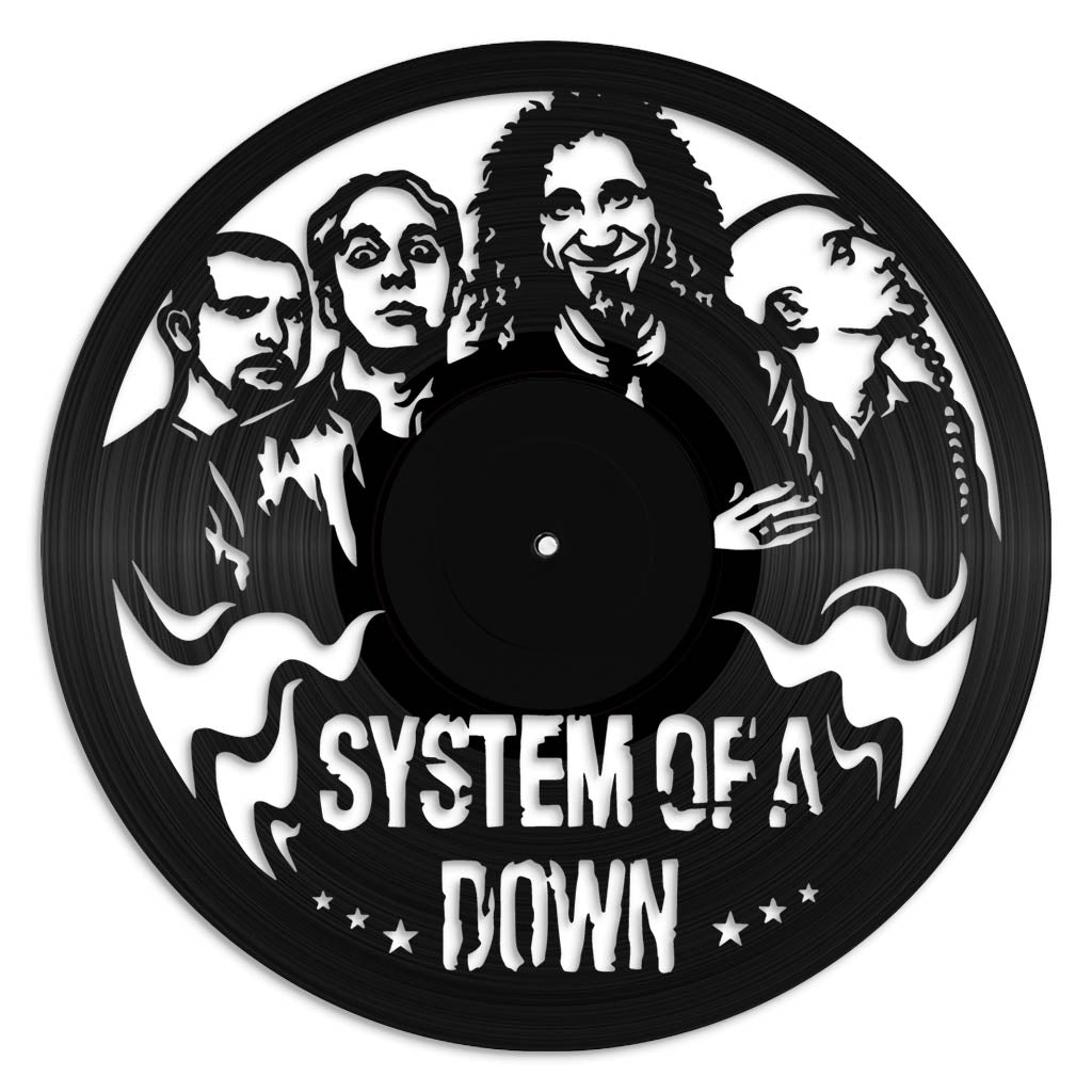 System of a Down record wall art made from vinyl lp